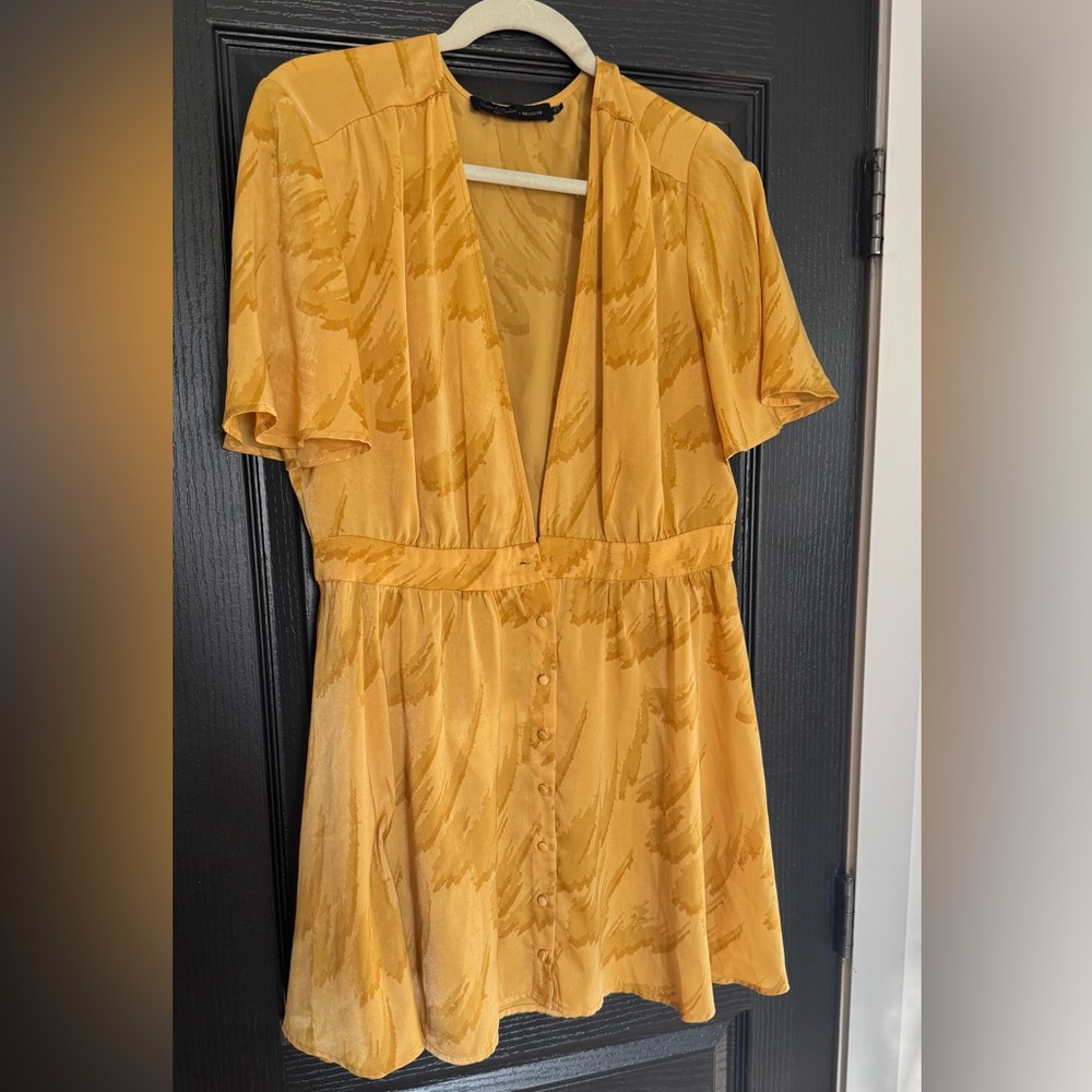 House of Harlow Yellow Patterned Dress